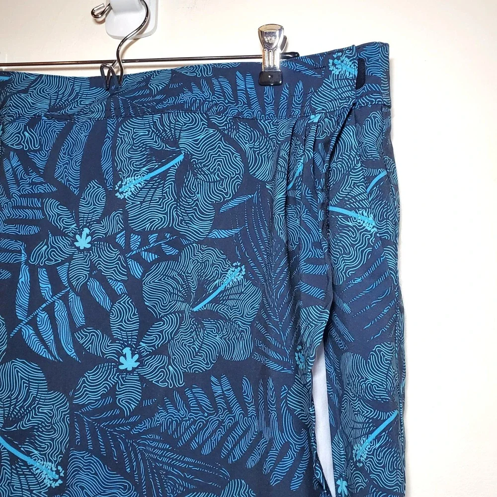 RipSkirt Hawaii Wrap Skirt Length 3 Maui‎ Moonlight Blue Tropical Floral Size XL